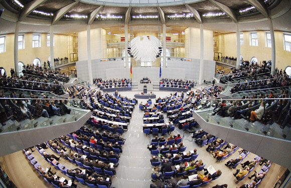 Plenarsaal des Deutschen Bundestages
