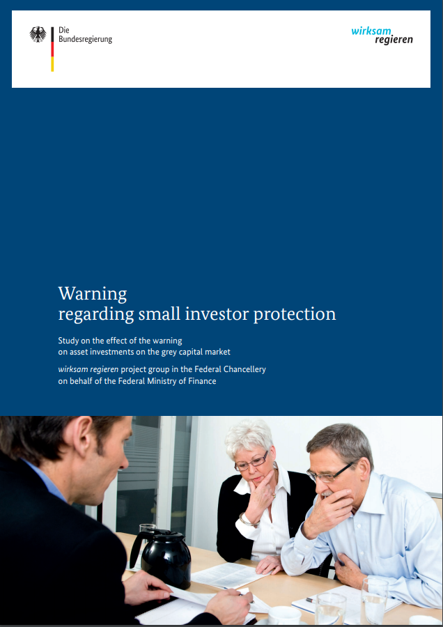 Warning regarding small investor protection