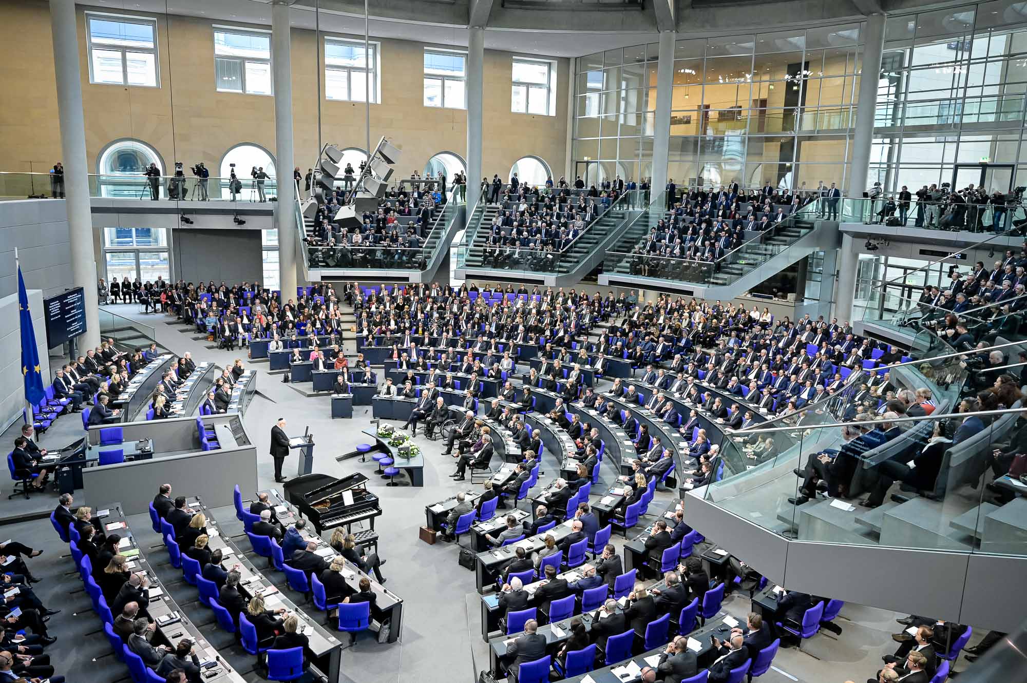 Reuven Rivlin, Israels Präsident, spricht im Deutschen Bundestag.