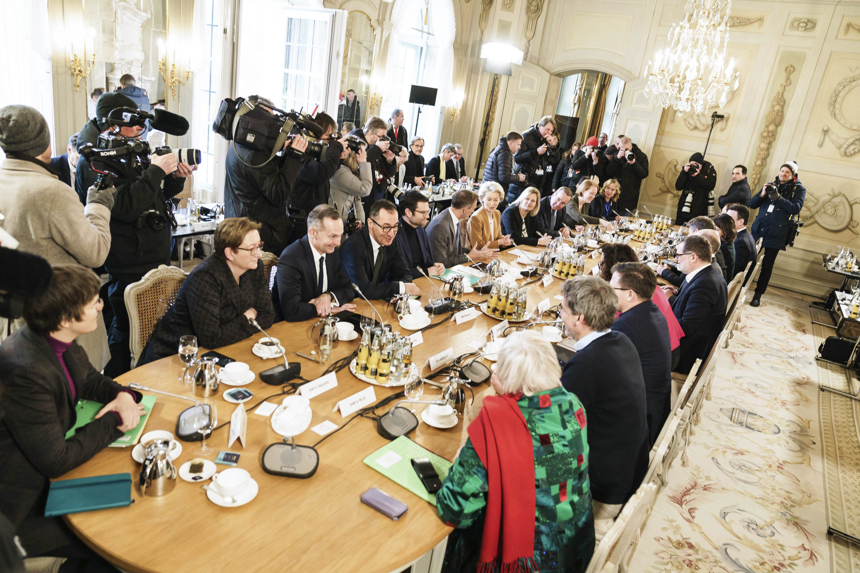 Auftakt Kabinettsklausur auf Schloss Meseberg.