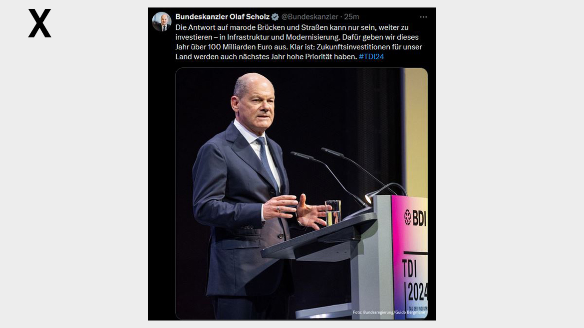 Die Antwort auf marode Brücken und Straßen kann nur sein, weiter zu investieren
