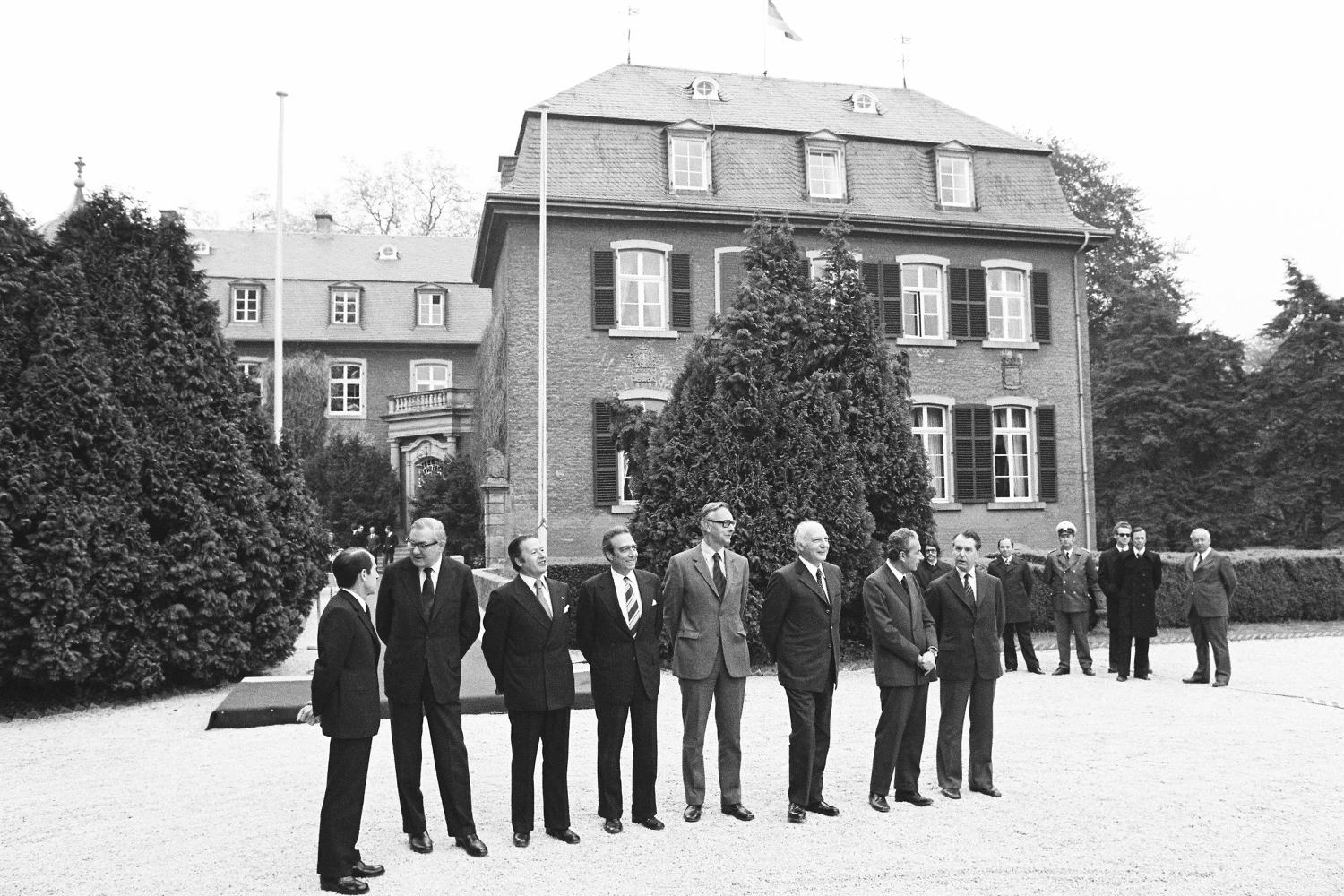 The first Gymnich meeting of the ministers of foreign affairs of the European Economic Community (EEC) in 1974