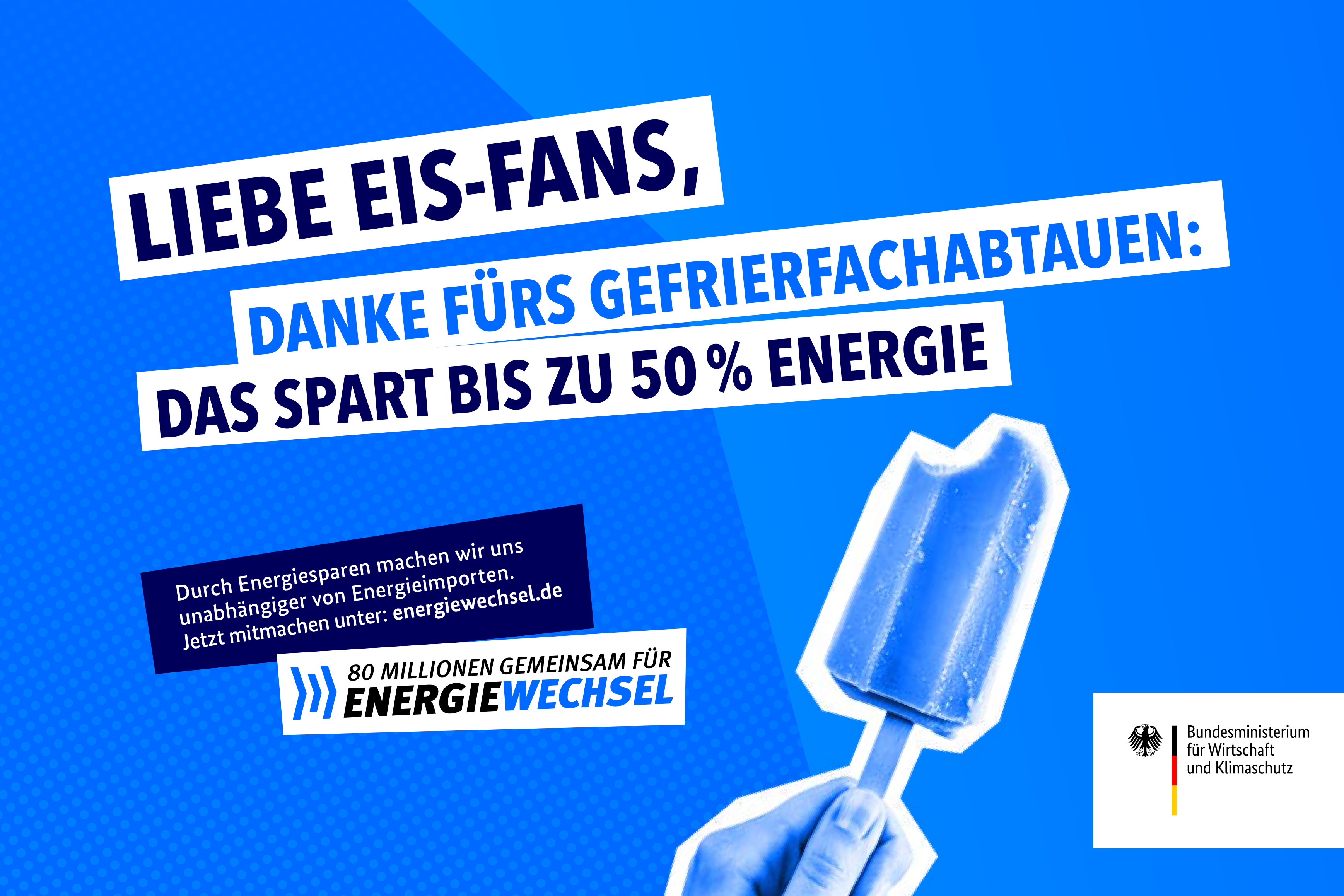 "80 Millionen gemeinsam für Energiewechsel" - Energiesparen Kampagne