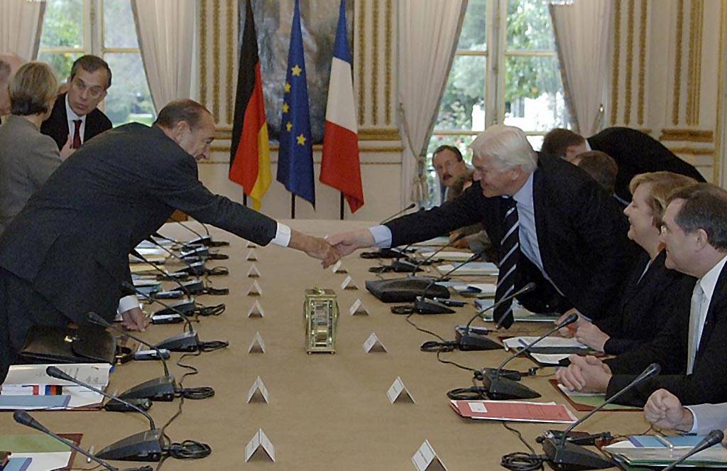 Bundesaußenminister Steinmeier im Elysee-Palast