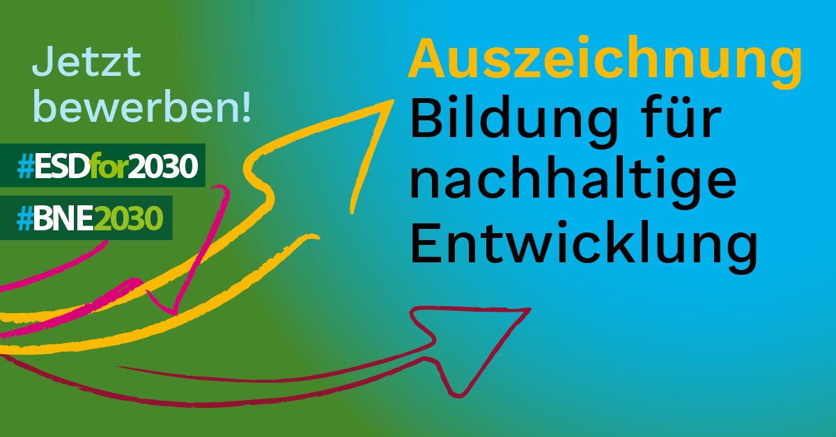 Auszeichnung Bildung für nachhaltige Entwicklung