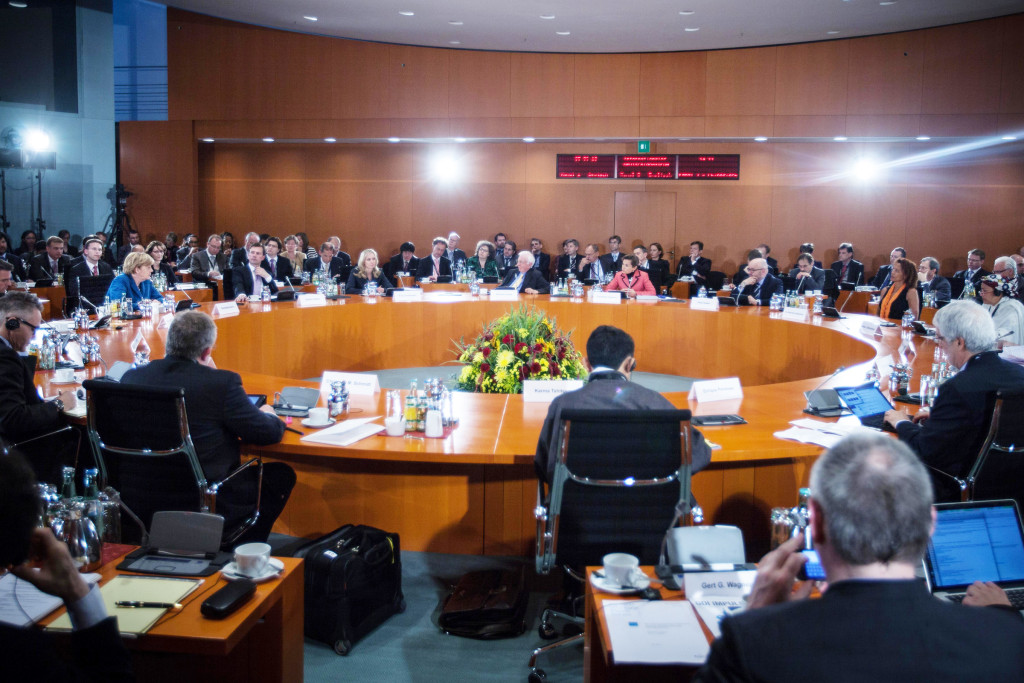 International German Forum in the conference room at the Federal Chancellery