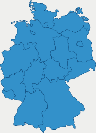 Karte der Bundesrepublik Deutschland