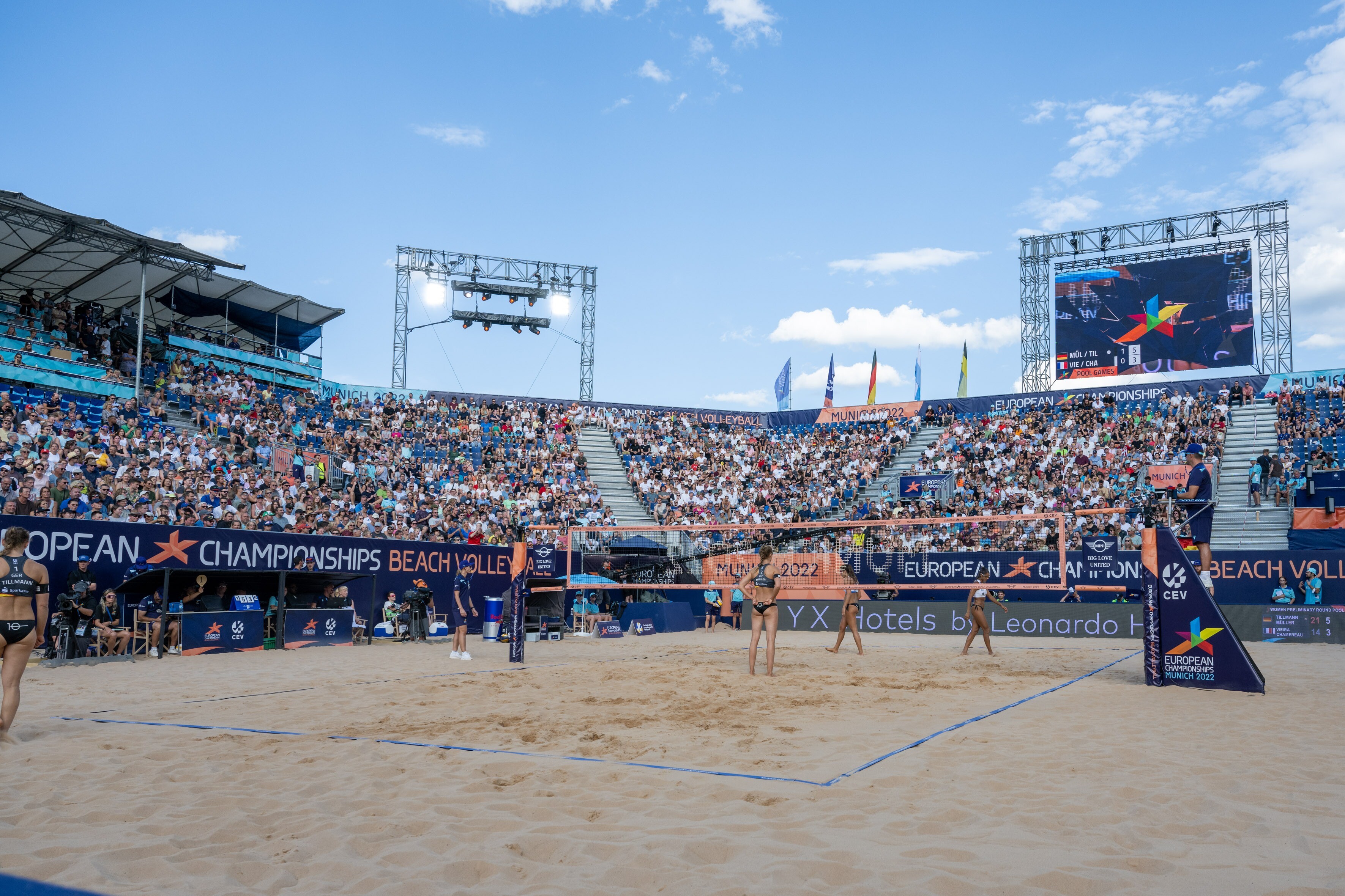 Volleyball Spielfeld