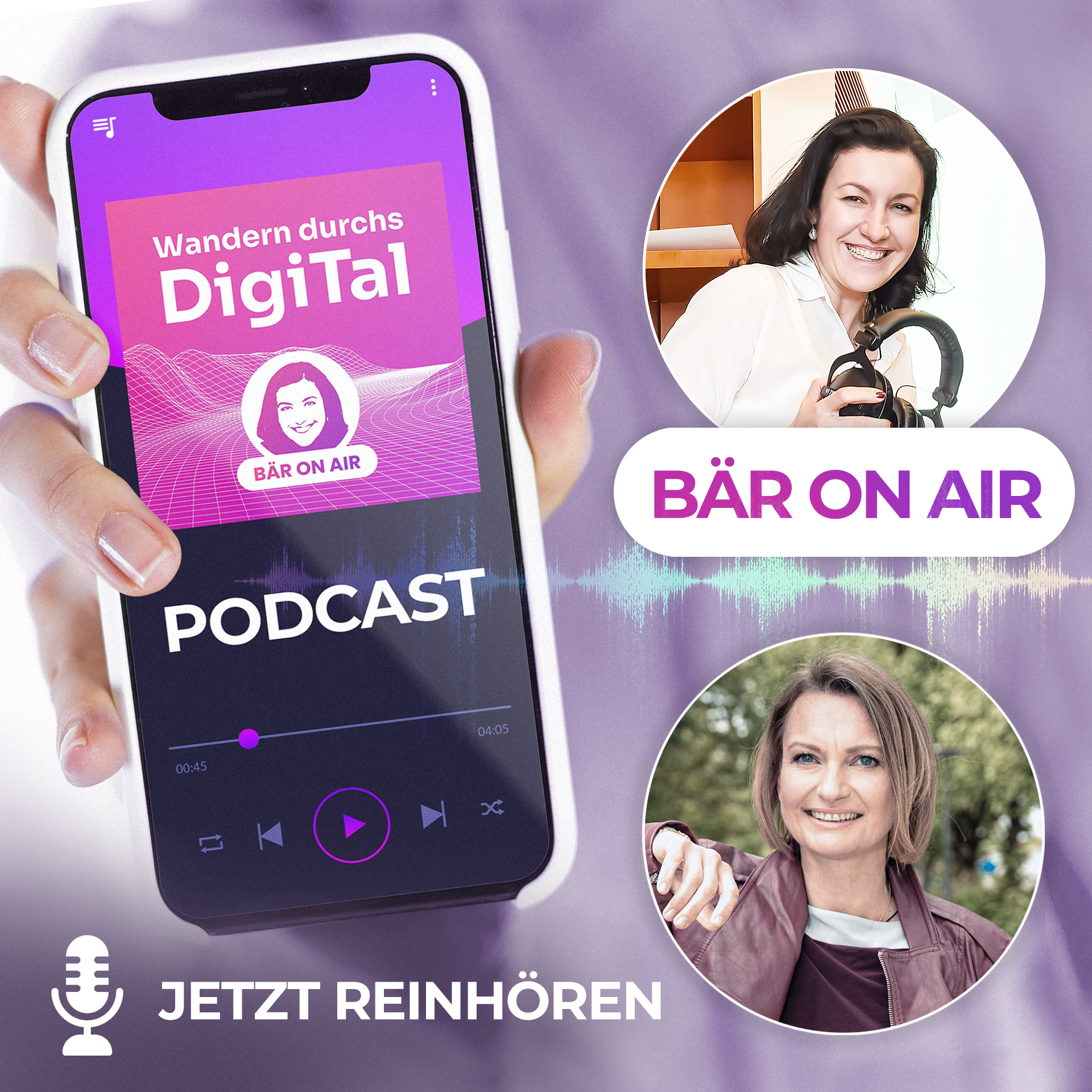 Coverbild zum Podcast von Staatsministerin Bär mit Katharina Schüler.
