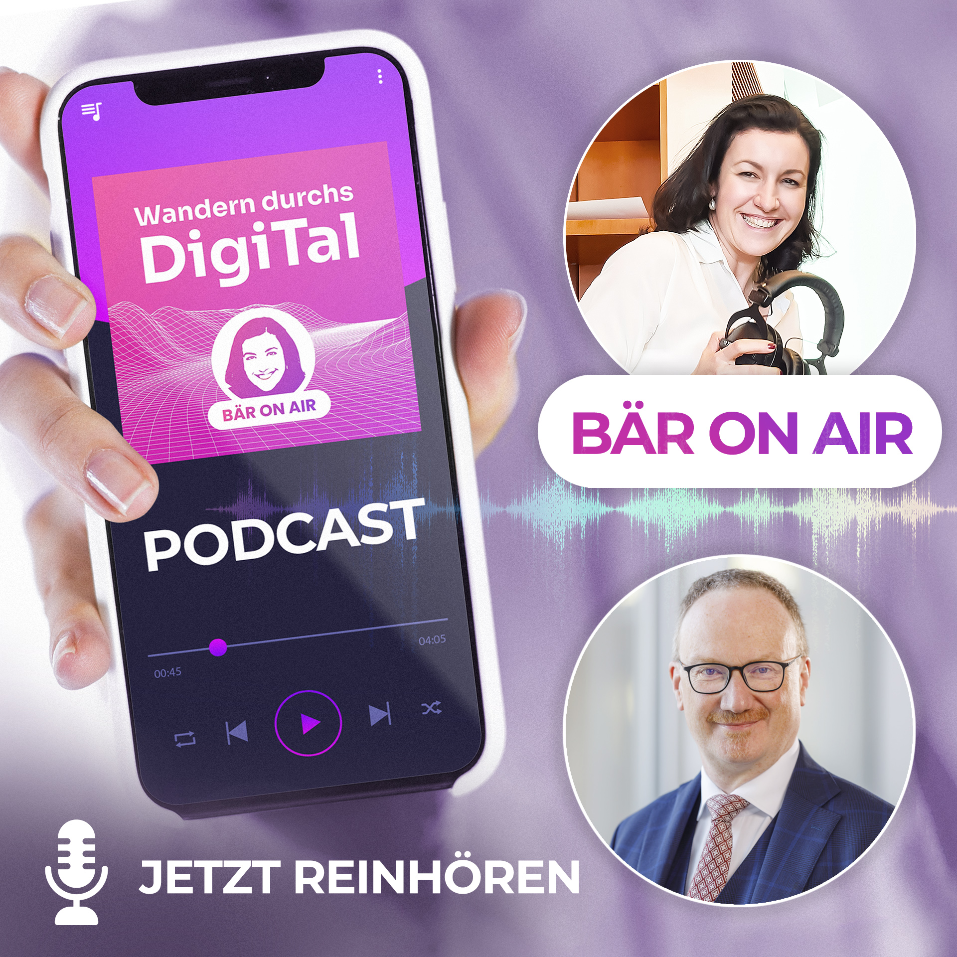 Coverbild zum Podcast von Staatsministerin Bär mit Professor Lars Feld.