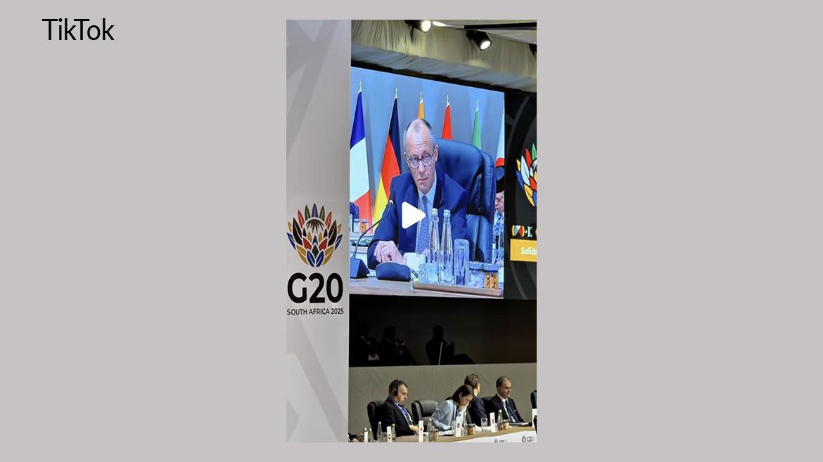 Bundeskanzler beim G20 Gipfel.