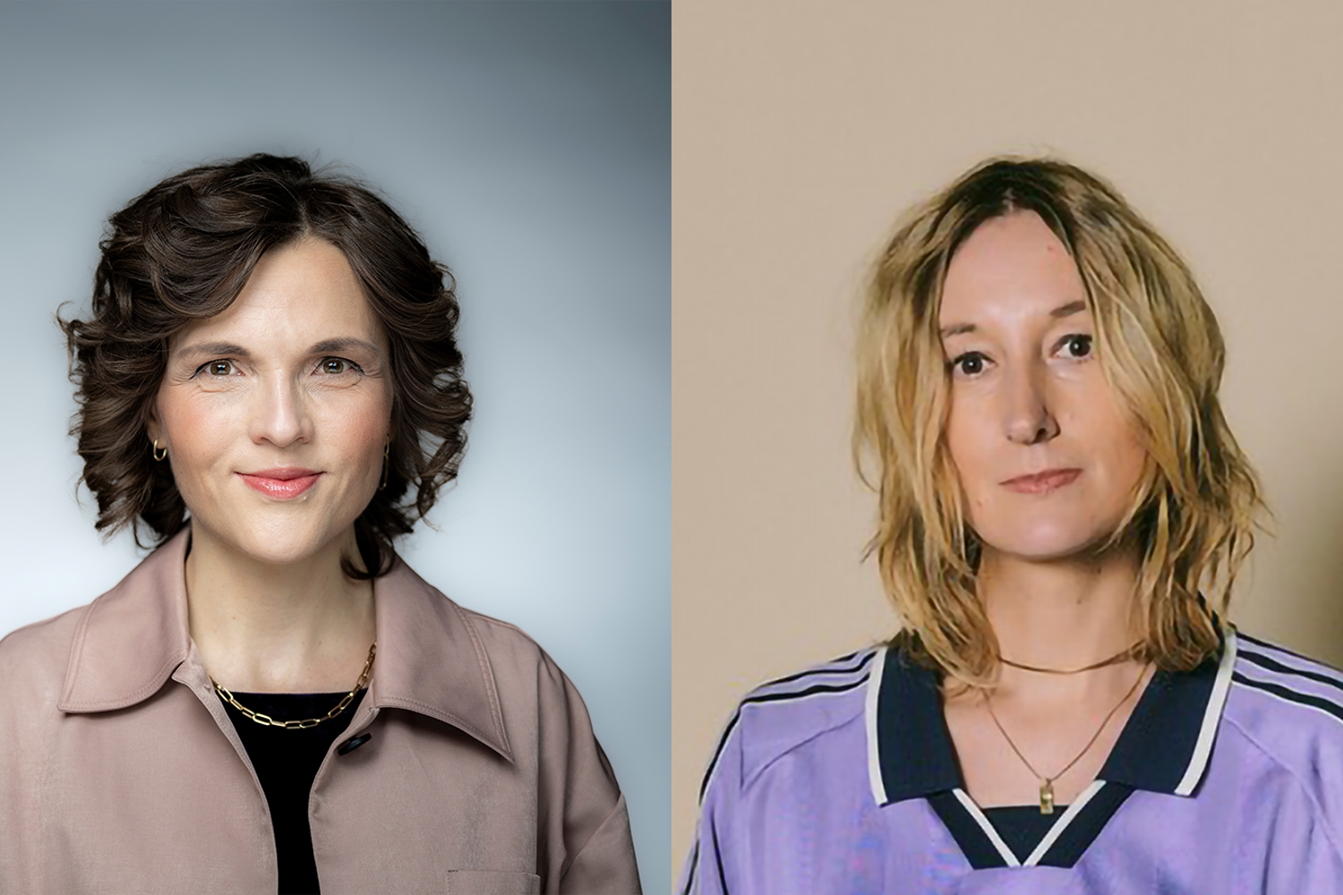 Porträtbilder Staatsministerin und Beauftragte der Bundesregierung für Ostdeutschland Elisabeth Kaiser und die Journalistin Marieke Reimann