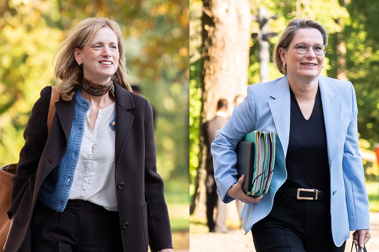 Collage Bundesministerin Karin Prien und Stefanie Hubig.