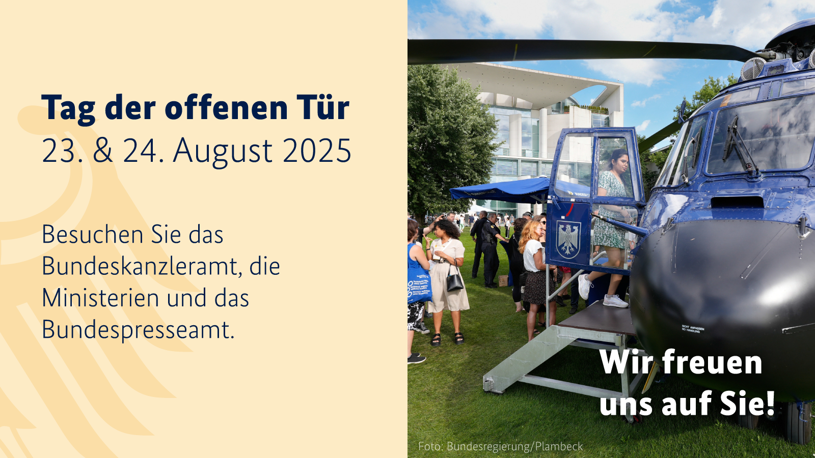 Grafik zum Tag der offenen Tür der Bundesregierung 2025
