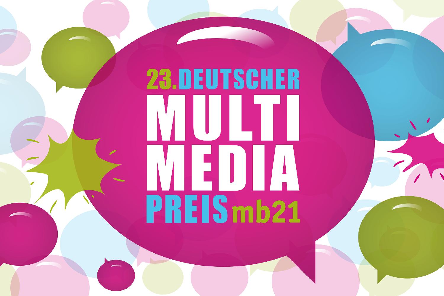 Logo "Deutscher Multimediapreis mb21"