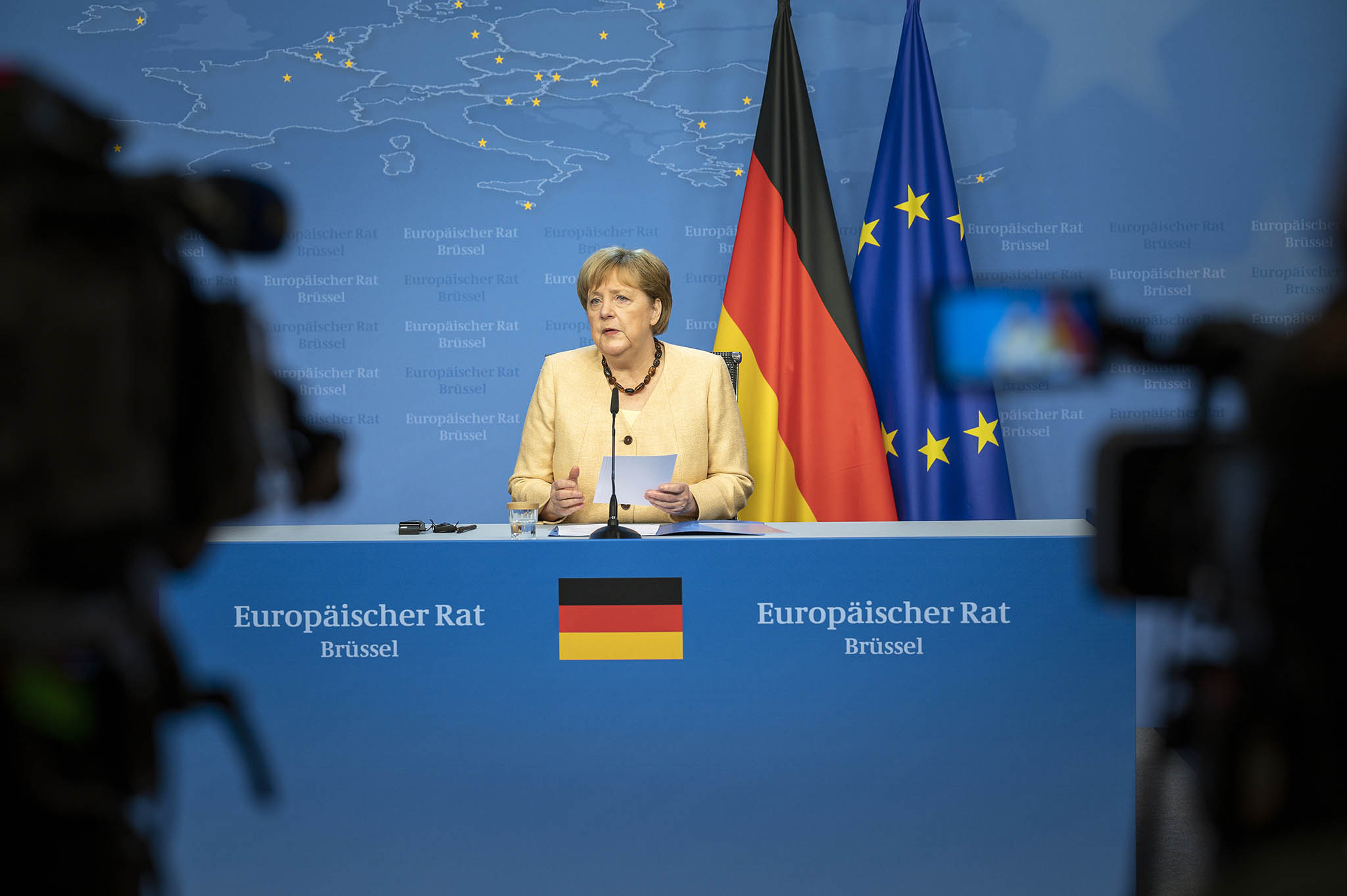 Foto zeigt Bundeskanzlerin Merkel 