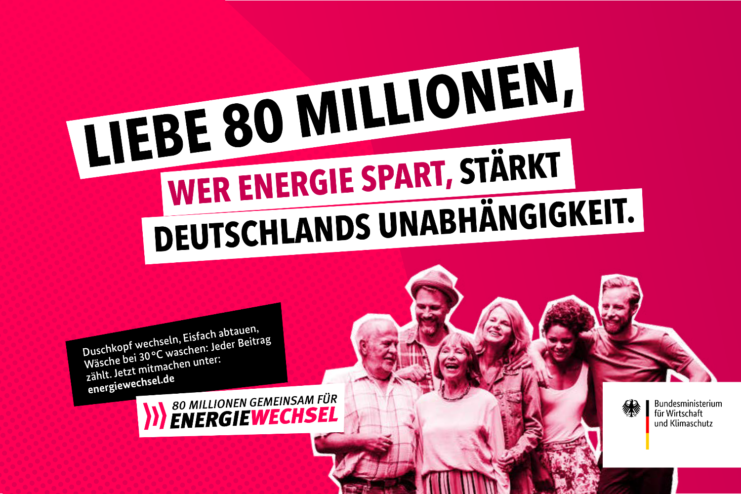 Motiv der Energiesparkapagne des BMWK