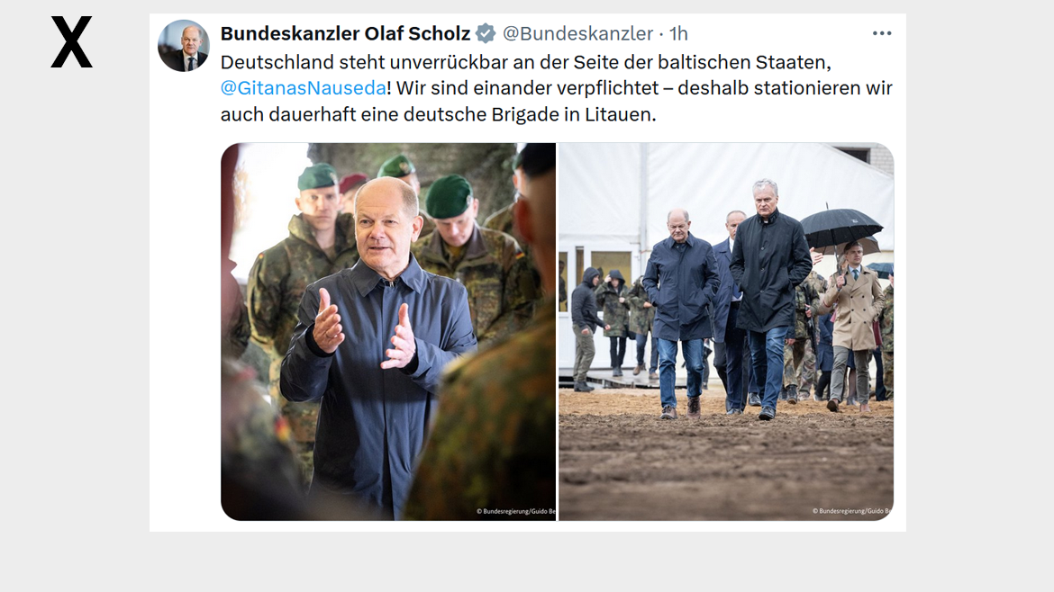 Deutschland steht unverrückbar an der Seite der baltischen Staaten