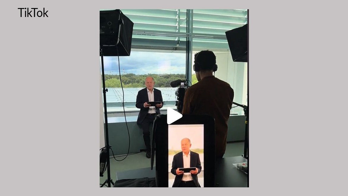 So sieht es bei „Frag den Kanzler“ hinter den Kulissen aus. #Bundeskanzler #Kanzler #OlafScholz 