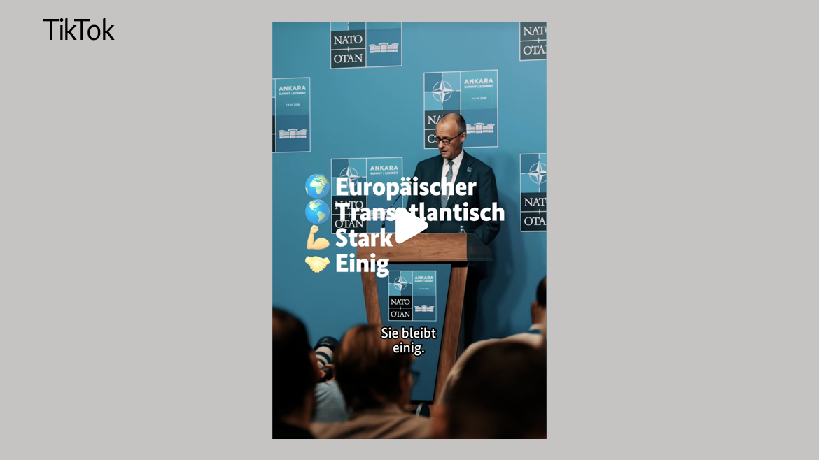 Ein wichtiger Schritt auf dem Weg zu einer neuen NATO. . . .