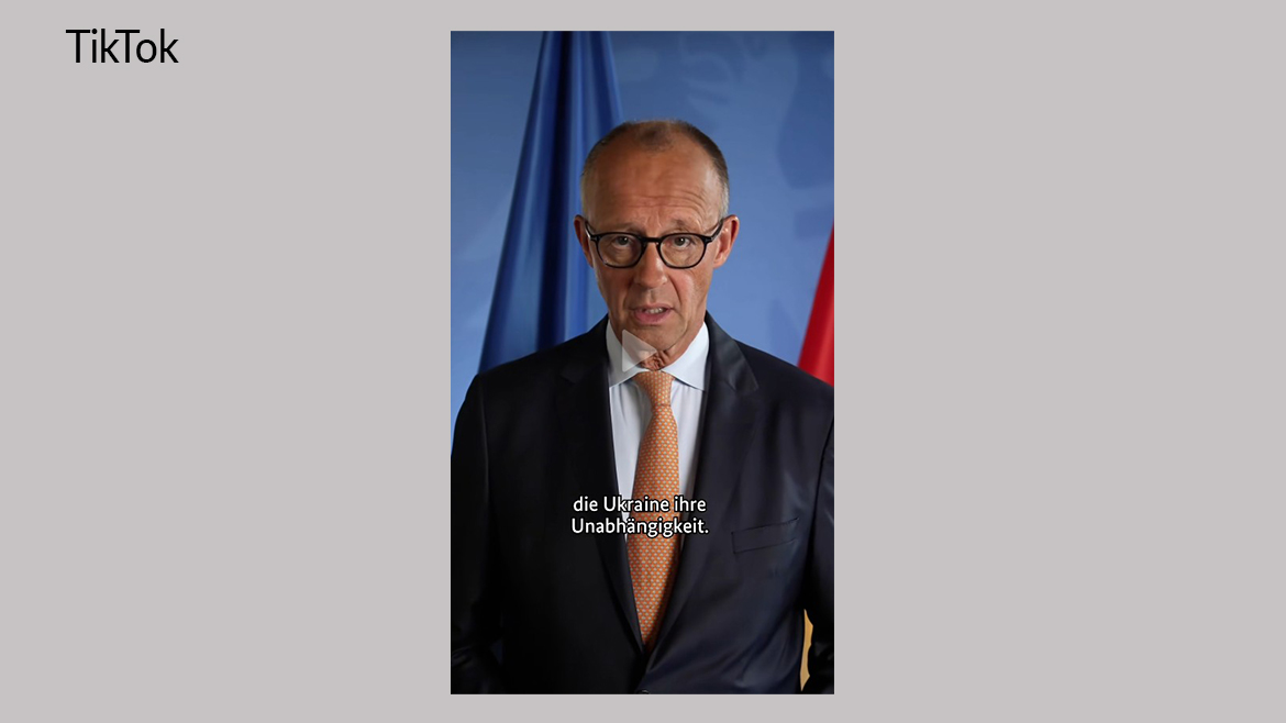 Kanzler Merz zu 35 Jahre Unabhängigkeit Ukraine