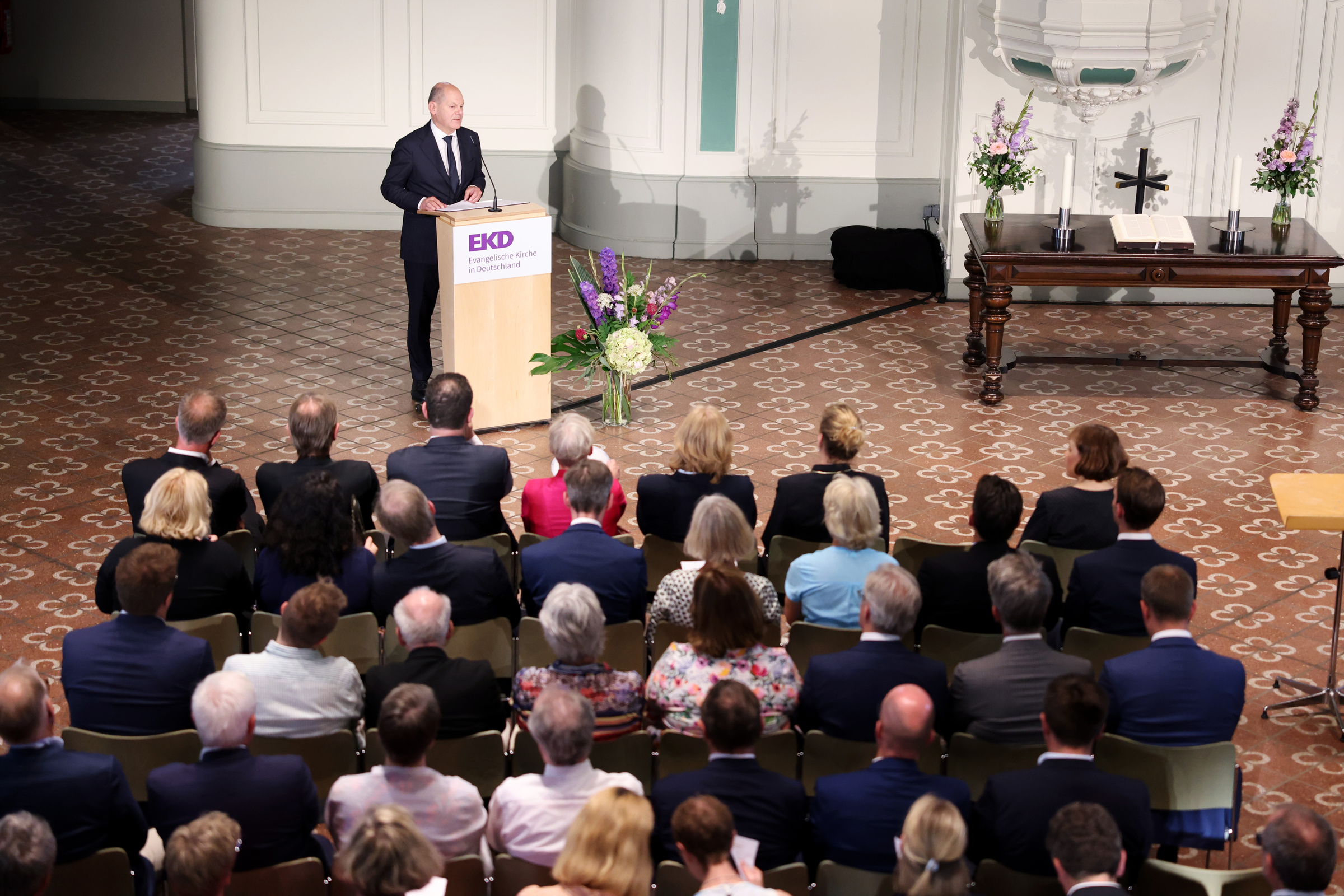 Federal Chancellor Olaf Scholz at the Saint John’s Day reception.