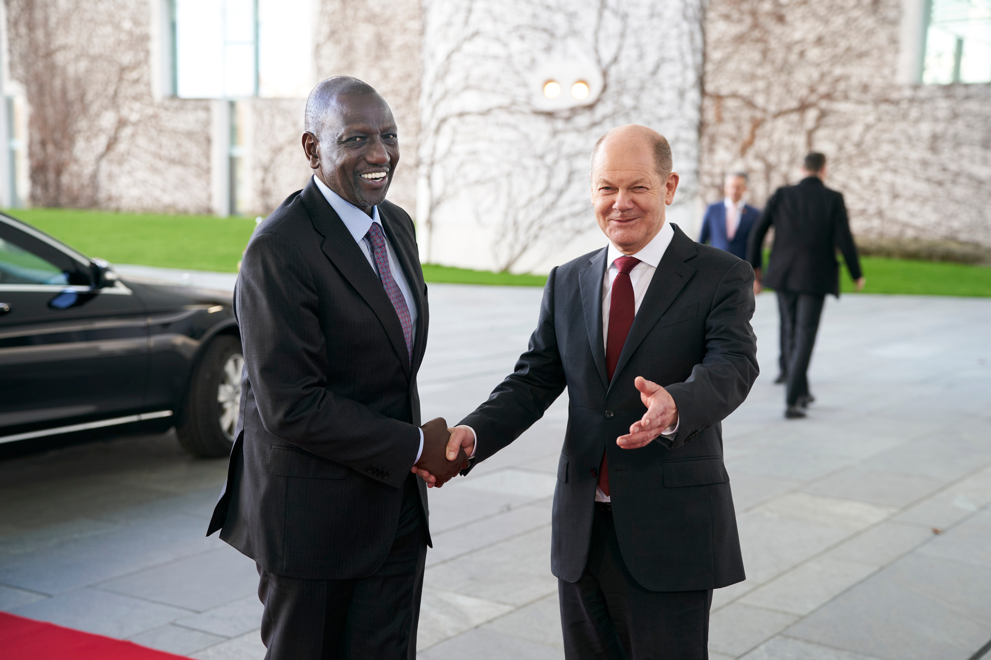 Le chancelier fédéral Olaf Scholz avec le président du Kenya William Ruto
