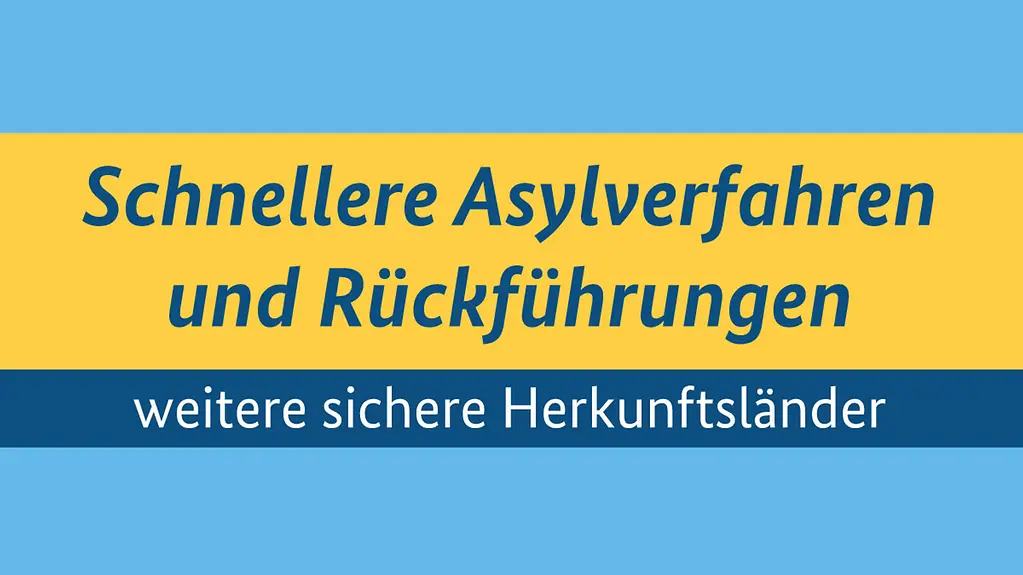 Grafik zu den sicheren Herkunftsstaaten