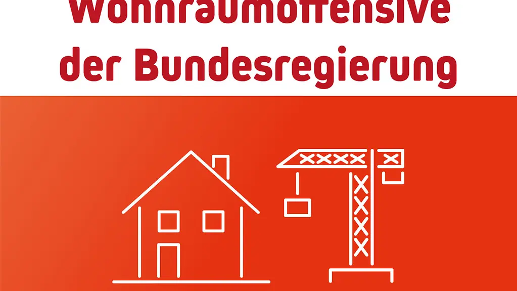 Grafik zur wohnrauminitiative der Bundesregierung