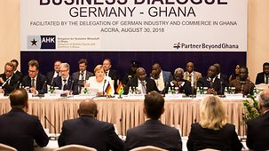 Wirtschaftsroundtable mit Vertreterinnen und Vertretern der ghanaischen Wirtschaft.