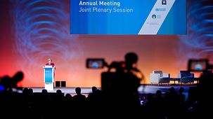 Chancellor Angela Merkel speaks at the World Health Summit.