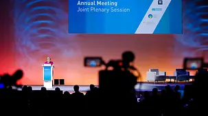 Chancellor Angela Merkel speaks at the World Health Summit.