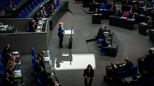 Chancellor Angela Merkel speaks in the German Bundestag on the European Council meeting and the ASEM summit.