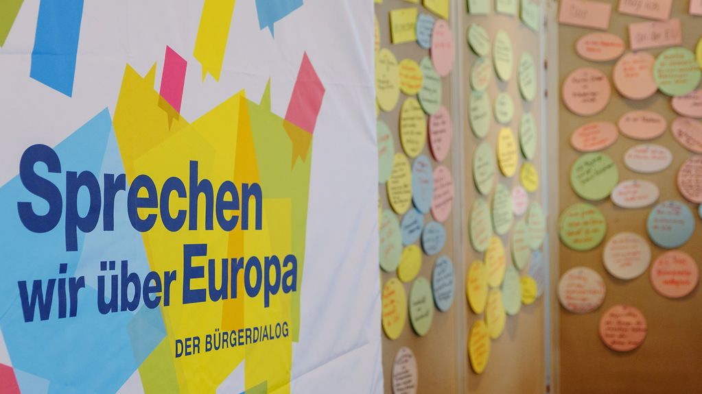 Logo du dialogue avec les citoyens sur l'UE