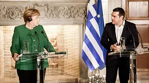 Chancellor Angela Merkel with Alexis Tsipras, Greek Prime Minister