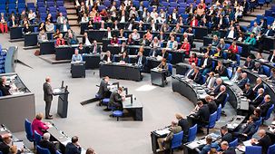 Debatte im Deutschen Bundestag zum Haushalt 2018.