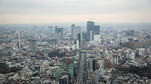 Blick auf Tokio vom Mori Tower aus.