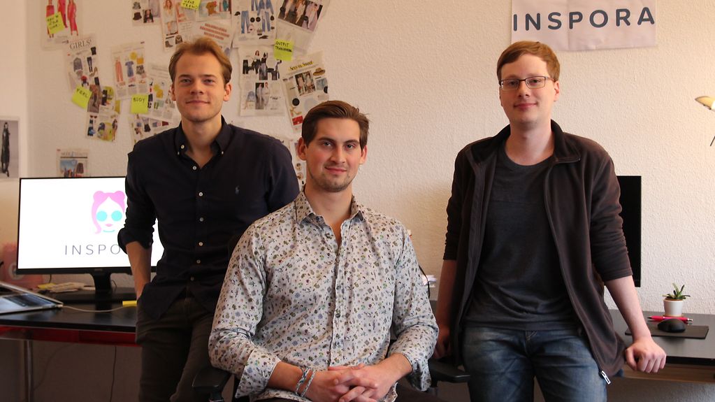 Startup-Gründer Ibbeken, Pavelenko, Birnstiel (von links)