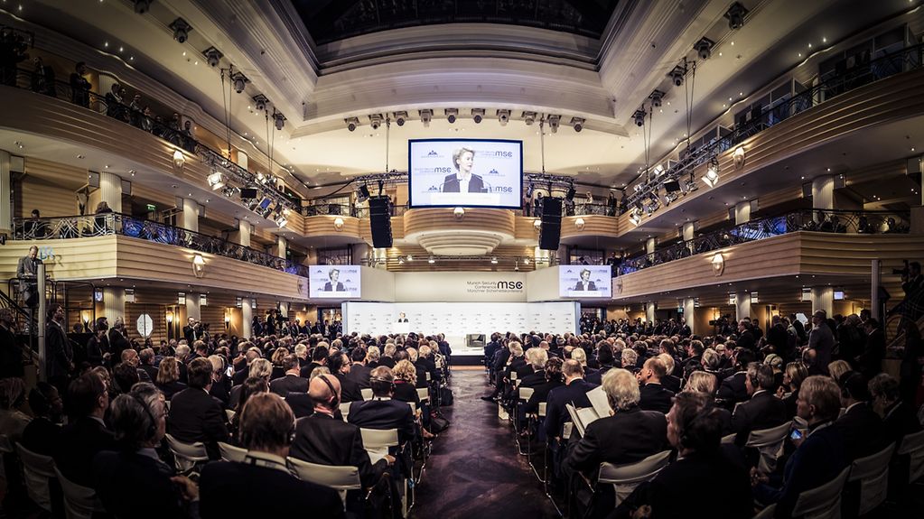 Blick in den Tagungssaal der Münchner Sicherheitskonferenz