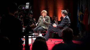 Chancellor Angela Merkel at the Global Solutions Summit
