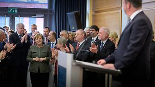 Bundeskanzlerin Angela Merkel beim Jahresempfang des Bundes der Vertriebenen.