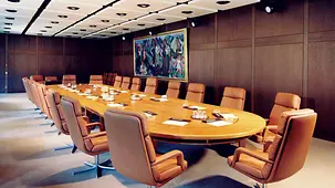 The Cabinet room in the new Federal Chancellery in Bonn