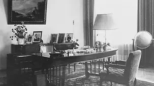 Chancellor Konrad Adenauer's office in the Palais Schaumburg