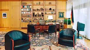 Helmut Kohl's office in the Federal Chancellery in Bonn