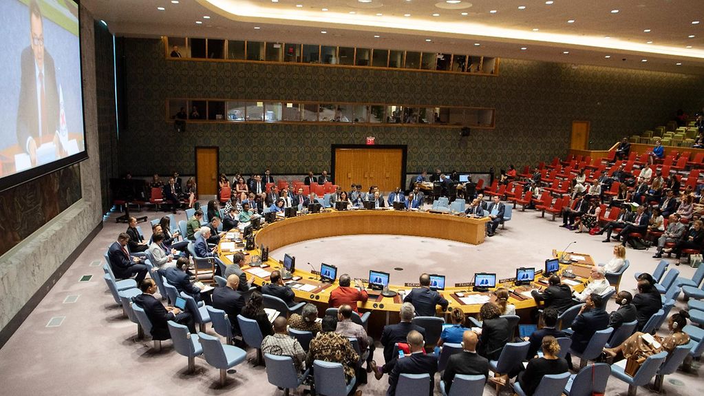 Foto zeigt eine Szene aus dem UN-Sicherheitsrat