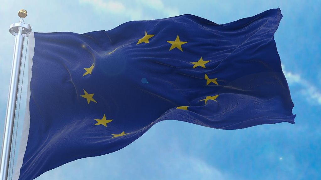 Foto zeigt eine Europa-Flagge