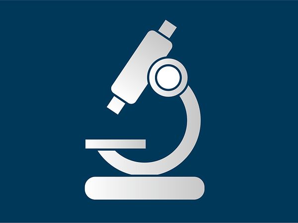 Der Icon mit einem Mikroskop steht für den Bereich "Forschung und Entwicklung" 
