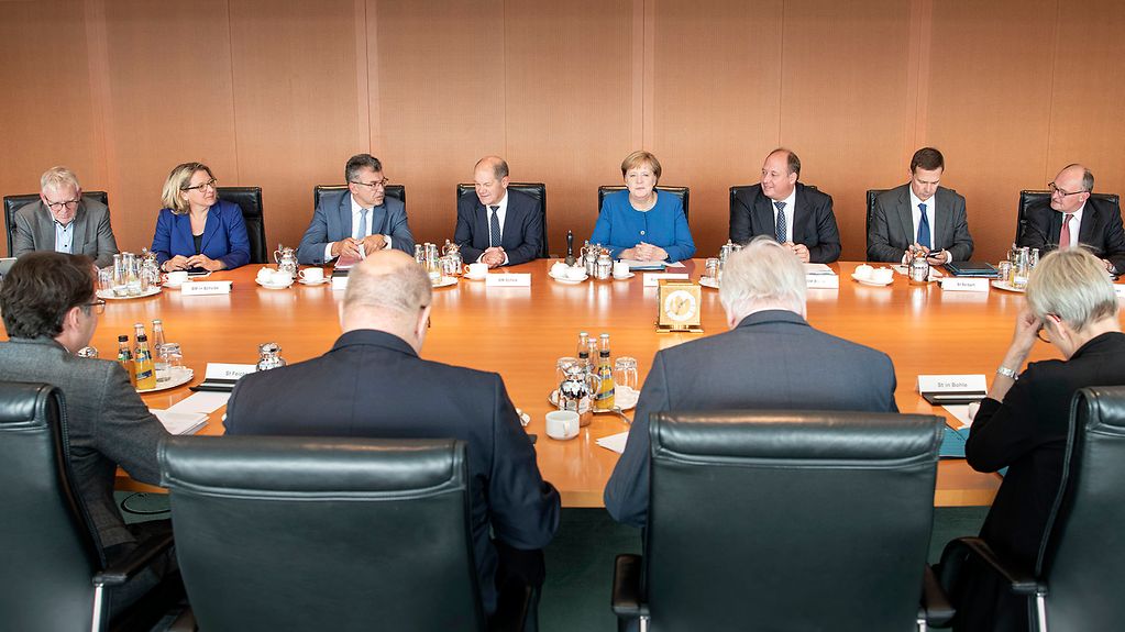 The Cabinet meets at the Federal Chancellery.
