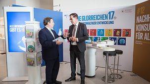Entwicklungsminister Gerd Müller und der Leiter des UN-Entwicklungsprogramm, Achim Steiner