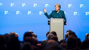 Bundeskanzlerin Angela Merkel auf dem Deutschen Arbeitgebertag.